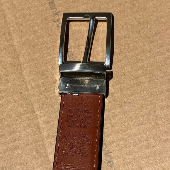 Beverly Hills Polo Club Men's Leather Belt - Picture 4 of 8